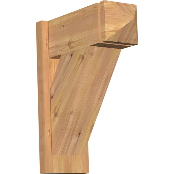 Ekena Millwork Traditional Smooth Arts and Crafts Outlooker, Western Red Cedar, 7 1/2"W x 18"D x 22"H OUT08X18X22TRA03SWR - main